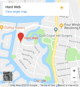 Google Map showing Hard Web